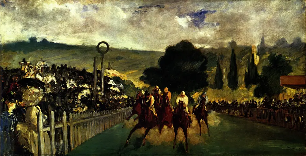 Rennen in Longchamp — Эдуард Мане