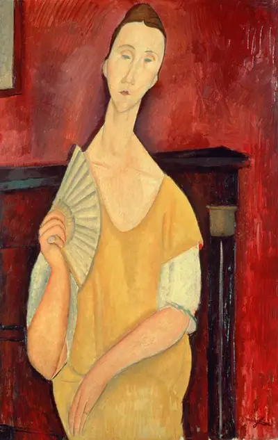 Woman with a Fan — Амедео Модильяни