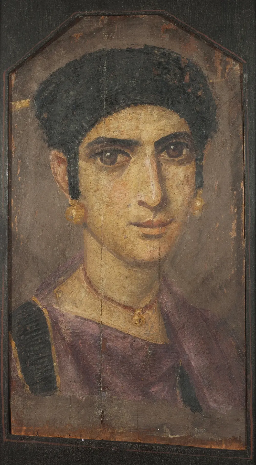 Portrait of a Young Lady — Anonym Born in Faiyum, Egypt. Died in Faiyum, Egypt. Details on Google Art Project