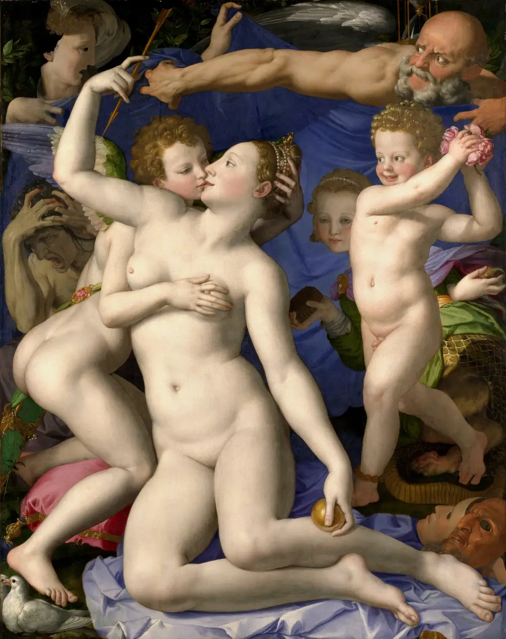 Venus, Cupid, Folly and Time [Allegory of the Triumph of Venus] — Аньоло Бронзино