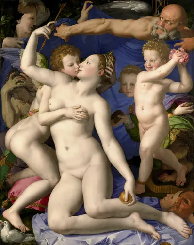 Venus, Cupid, Folly and Time [Allegory of the Triumph of Venus] — Аньоло Бронзино