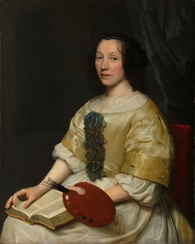 Portrait of Maria van Oosterwijck (1630-1693) — Валлеран Вайян