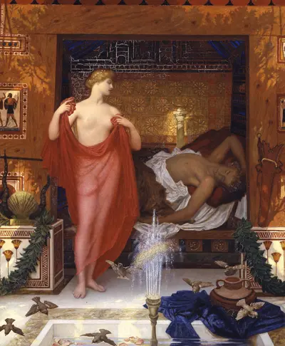 Hera in the House of Hephaistos — William Blake Richmond